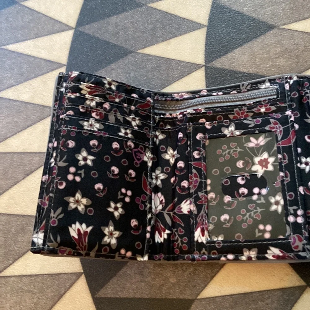 Vera Bradley Gray Snap Wallet
